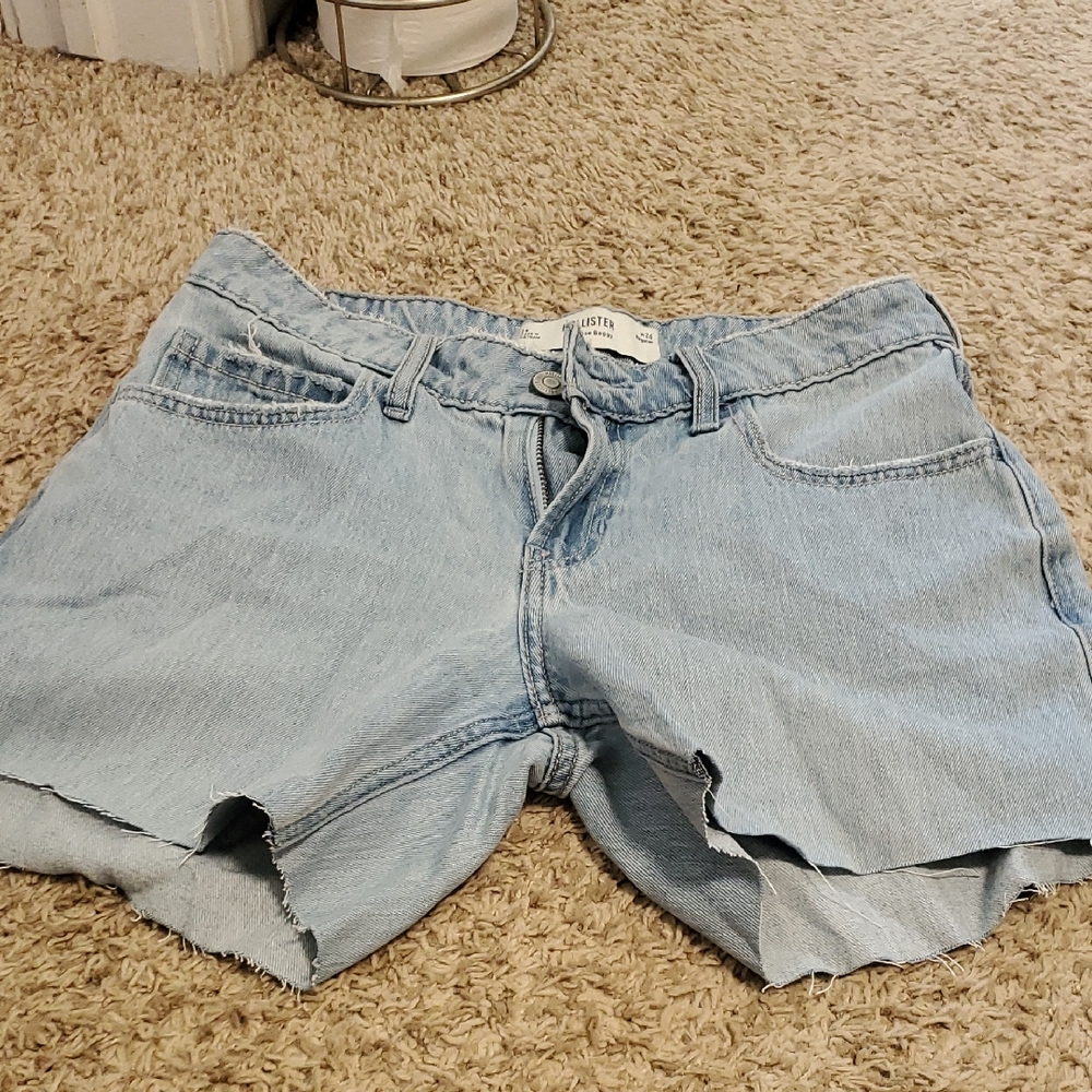 Hollister Light Blue Jean Shorts